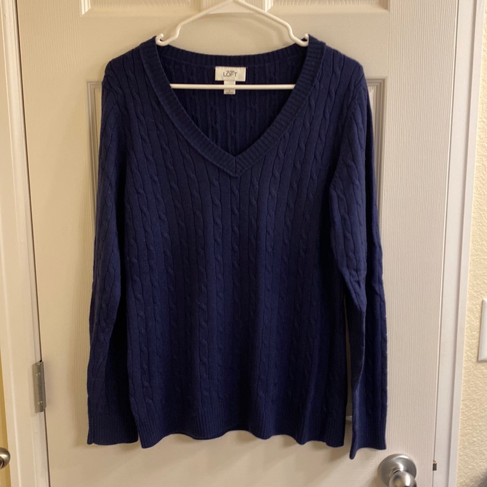 Loft cable knit sweater